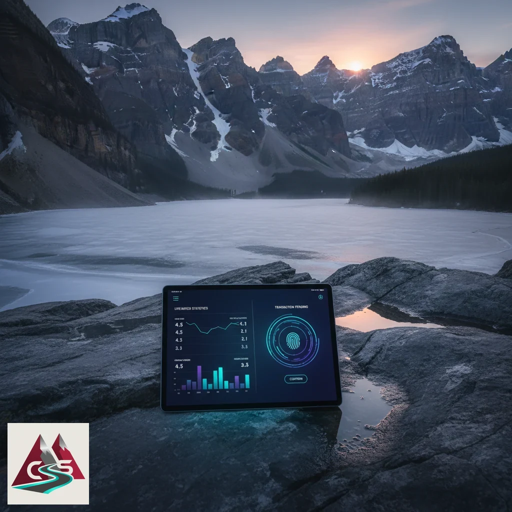 A modern smartphone displaying live sports data graphs on a desk next to a sleek laptop.