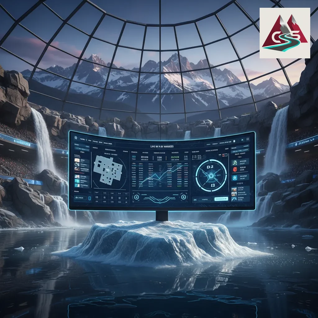 Real-time match data interface showing competitive gaming statistics
